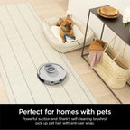 Shark AI Ultra Robot Vacuum With Matrix Clean, 60-Day Bagless Self-Empty Base, Black/Silver - AV2511AE/AV251WA (Renewed)