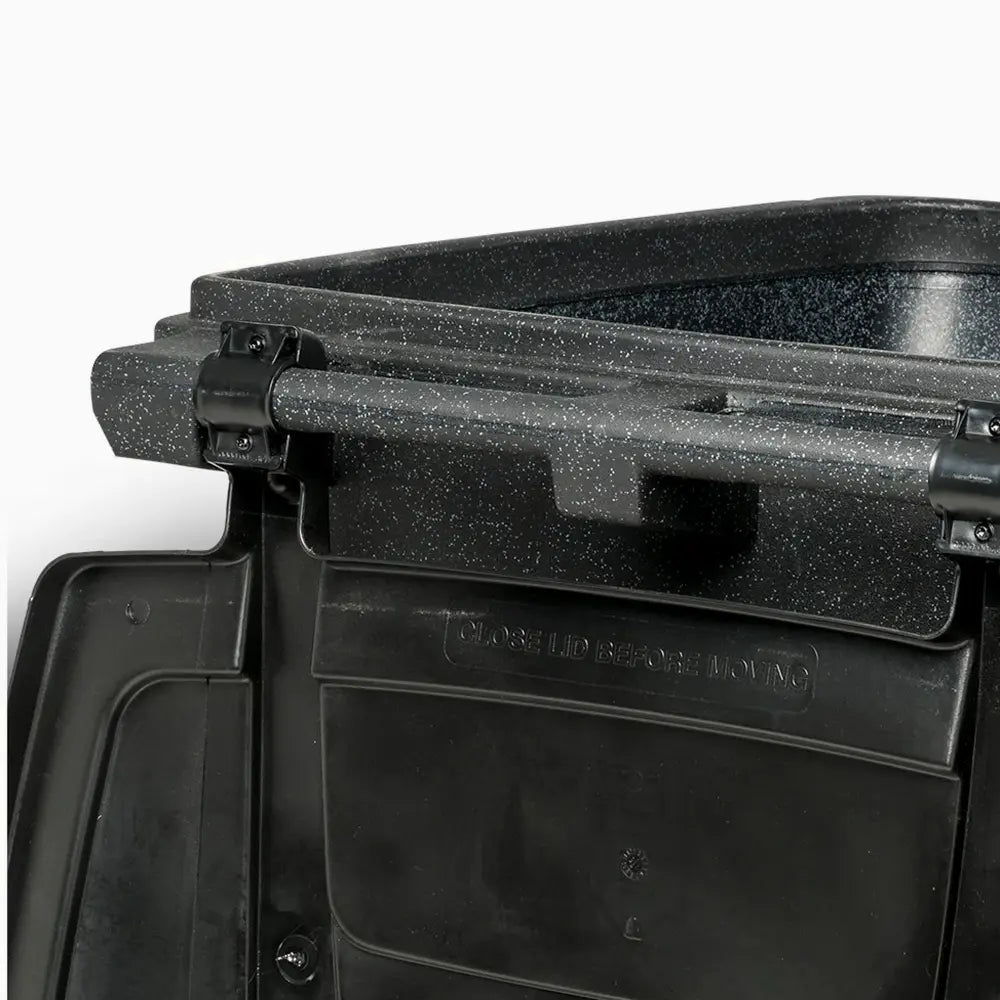 Toter 96 Gallon Trash Can With Smooth Wheels And Lid