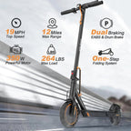Electric Scooter 10 Inch Solid Tires, 500W, Dual Suspension