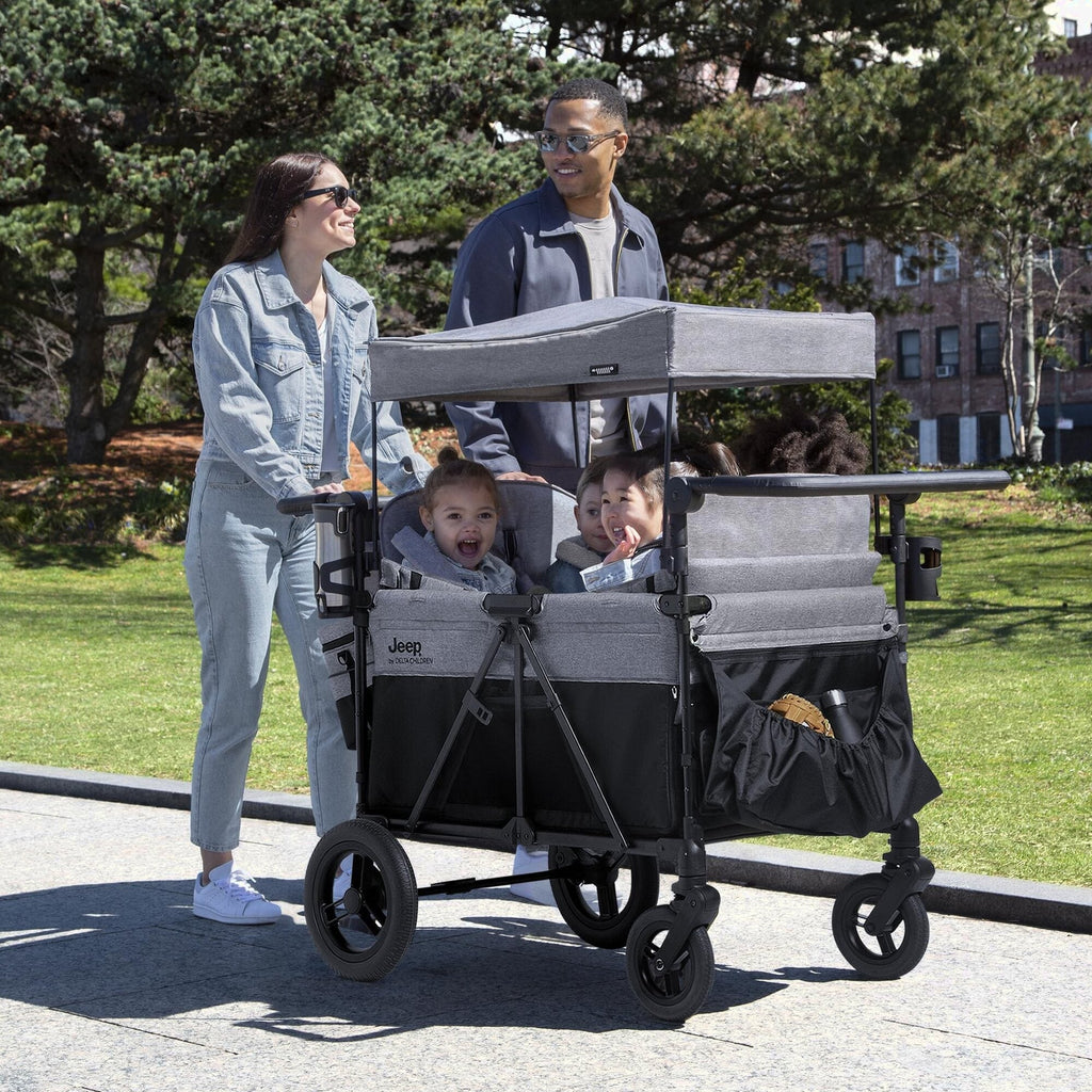 Jeep Wrangler Deluxe 4 Seater Stroller Wagon - Delta Children