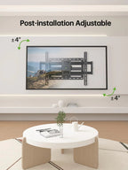 TV Wall Mount for Most 42-86 Inch Flat Screen TVs, 132 lbs - Full-Motion Swivel Tilt Bracket