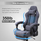 Blue Whale PU Leather Big And Tall Ergonomic Office Gaming Chair, 350 Pounds - B0BTCQ3VVW