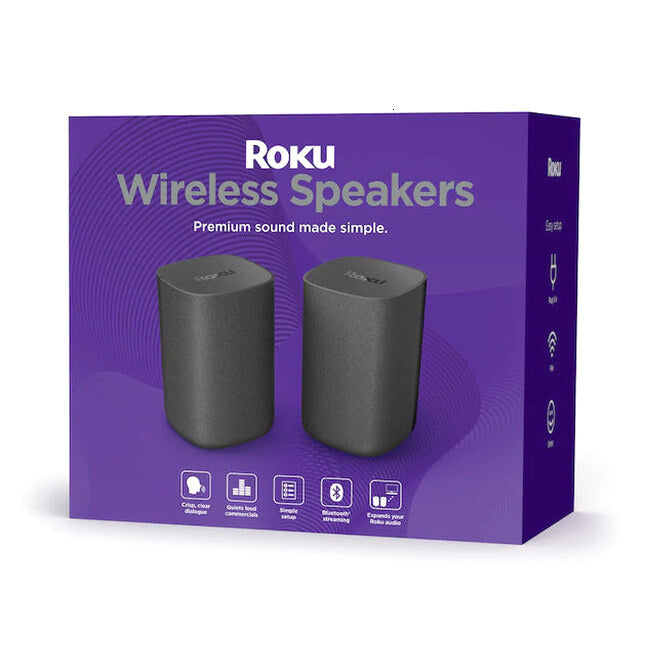 Roku Wireless Speakers 6.1-in 80-Watt Set of 2