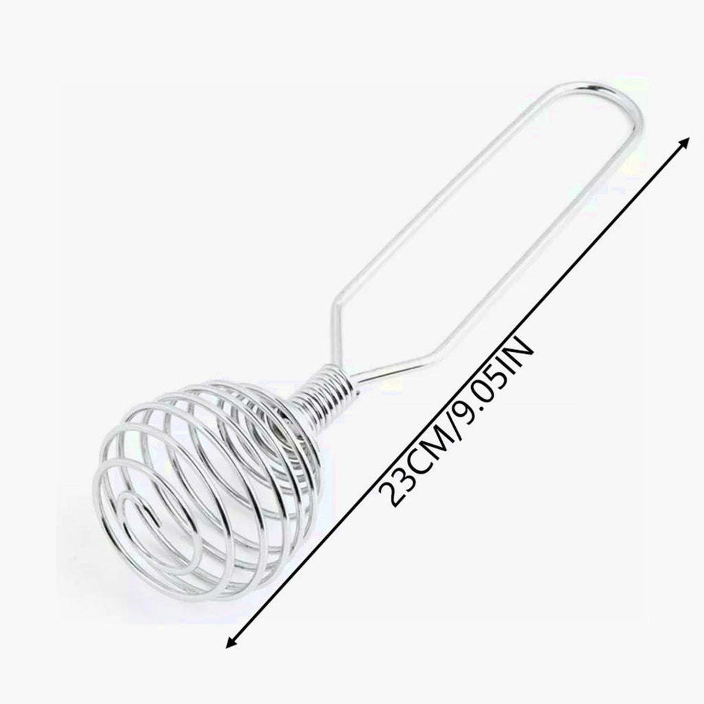 Stainless Steel Spring Coil Whisk Wire Whip Egg Beater Hand Mixer Kitchen Tool