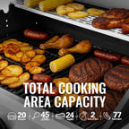Royal Gourmet 5-Burner Liquid Propane Gas Grill With Side Burner, 602 Sq. In., 61 000 BTU - GA5401T