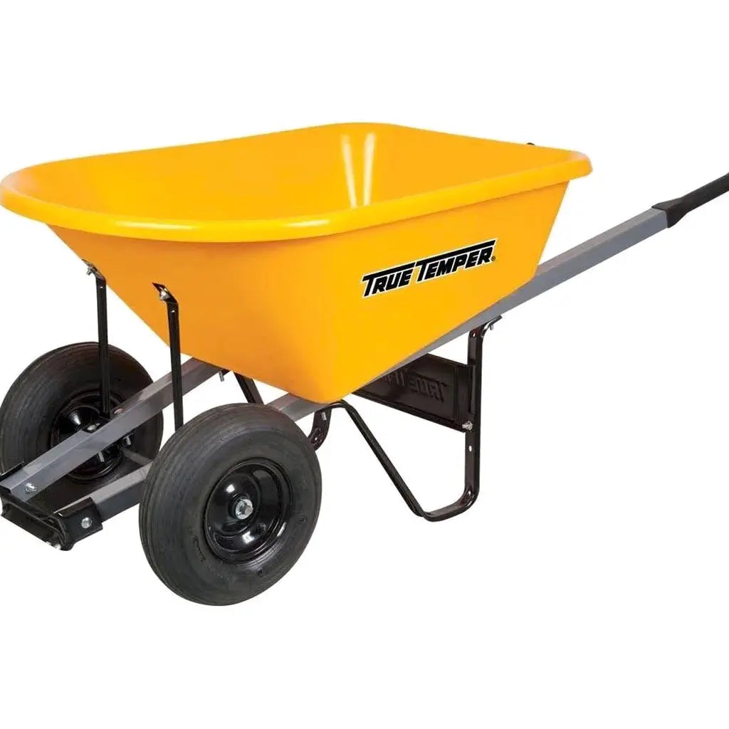 Poly Wheelbarrow 6 Cu. Ft. With Dual Wheels - RP6DWLG8