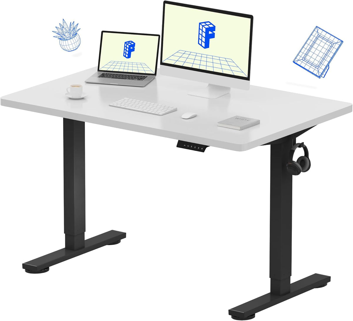 FLEXISPOT Electric Standing Desk With Whole-Piece Desktop - EN1