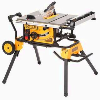 DEWALT 15 Amp Corded 10 in Job Site Table Saw With Rolling Stand - DWE7491RS