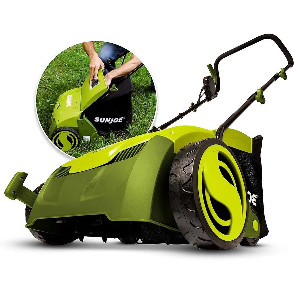 Sun Joe Electric Lawn Dethatcher With Collection Bag - AJ801E
