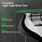 VIVOSUN Grow Tent Kit 2 x 2ft 1-Plant WiFi-Controlled System With Full Spectrum LED Light - GrowHub Outlet A22