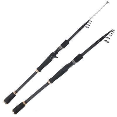 Telescopic Carbon Fishing Rod, 1.8m, 2.1m, 2.4m, 2.7m, 3.0m, 3.3m, 3.6m, Gun-Handle Or Straight-Handle