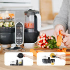 Babymoov Duo Meal Station 6-in-1 Baby Food Processor - Grey