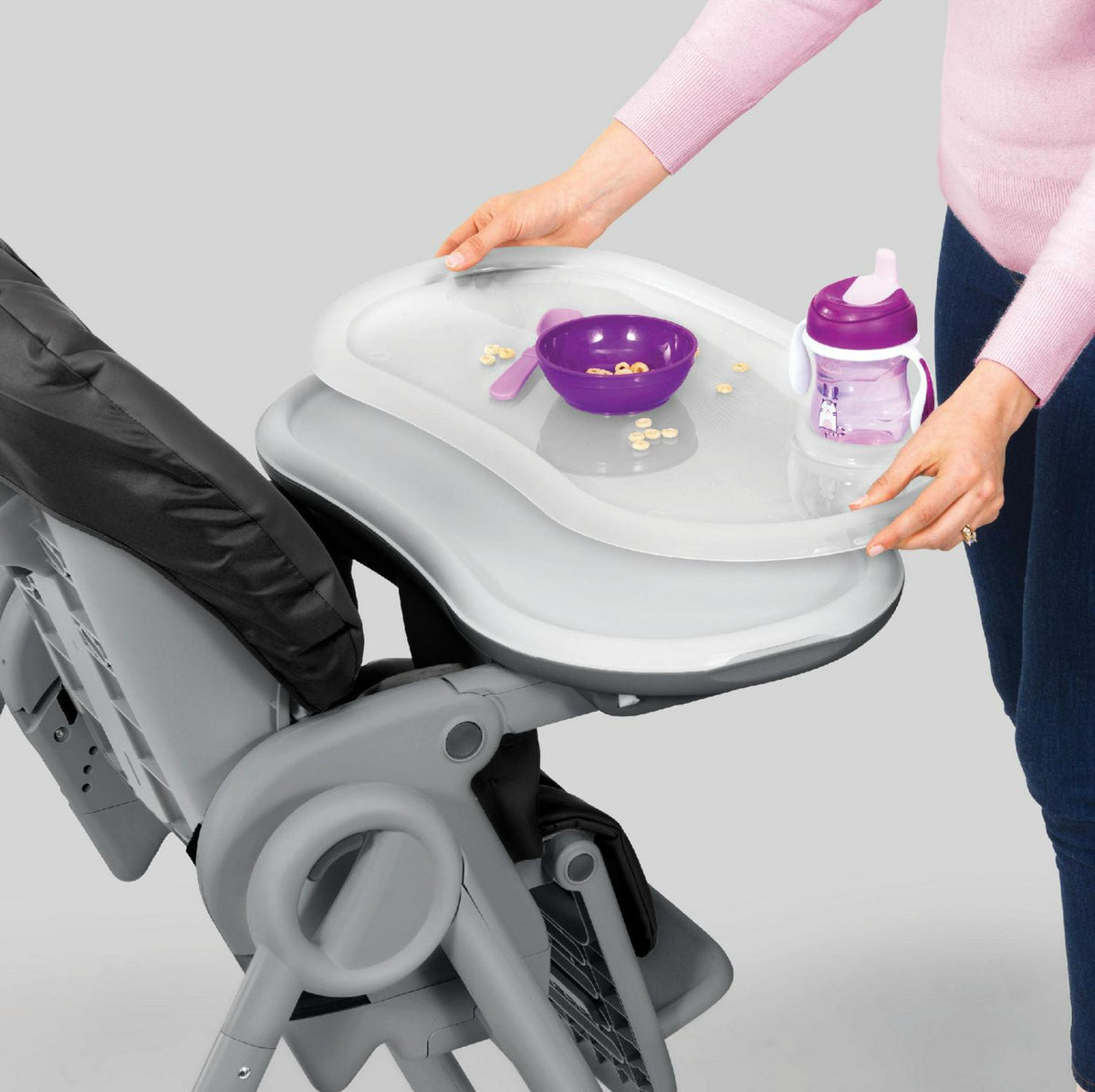 Chicco Polly2Start High Chair, Pebble Beige - 04079669100070