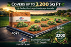 USA Pinestraw Long Needle Pine Straw Mulch, 2400 Sqft Coverage, 1 Set