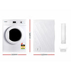 Devanti 7kg Vented Tumble Dryer, White