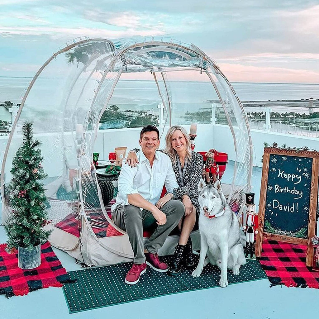Alvantor Bubble Tent Pop Up Gazebo 8-10 Person 3.6x3.6x2.4H m