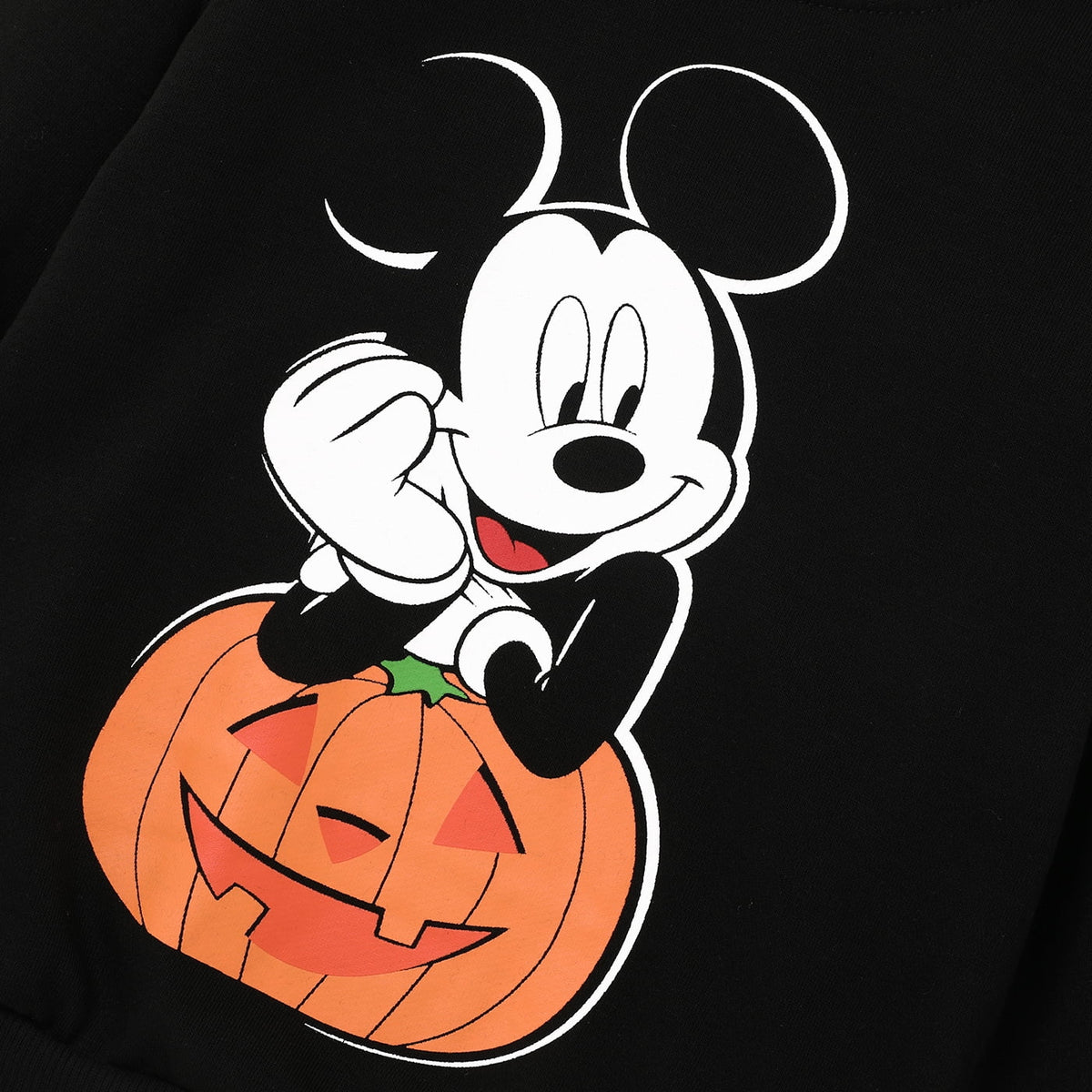 Disney Mickey Mouse Boys Graphic Sweatshirts Halloween Pumpkin Family Matching Outfits Pullover Tops