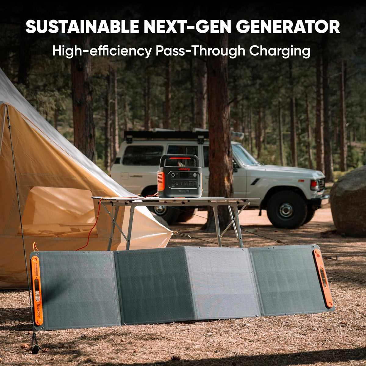 Jackery Explorer 1000 v2 Portable Power Station, 1070Wh LiFePO4, 1500W AC, 100W USB-C - Renewed