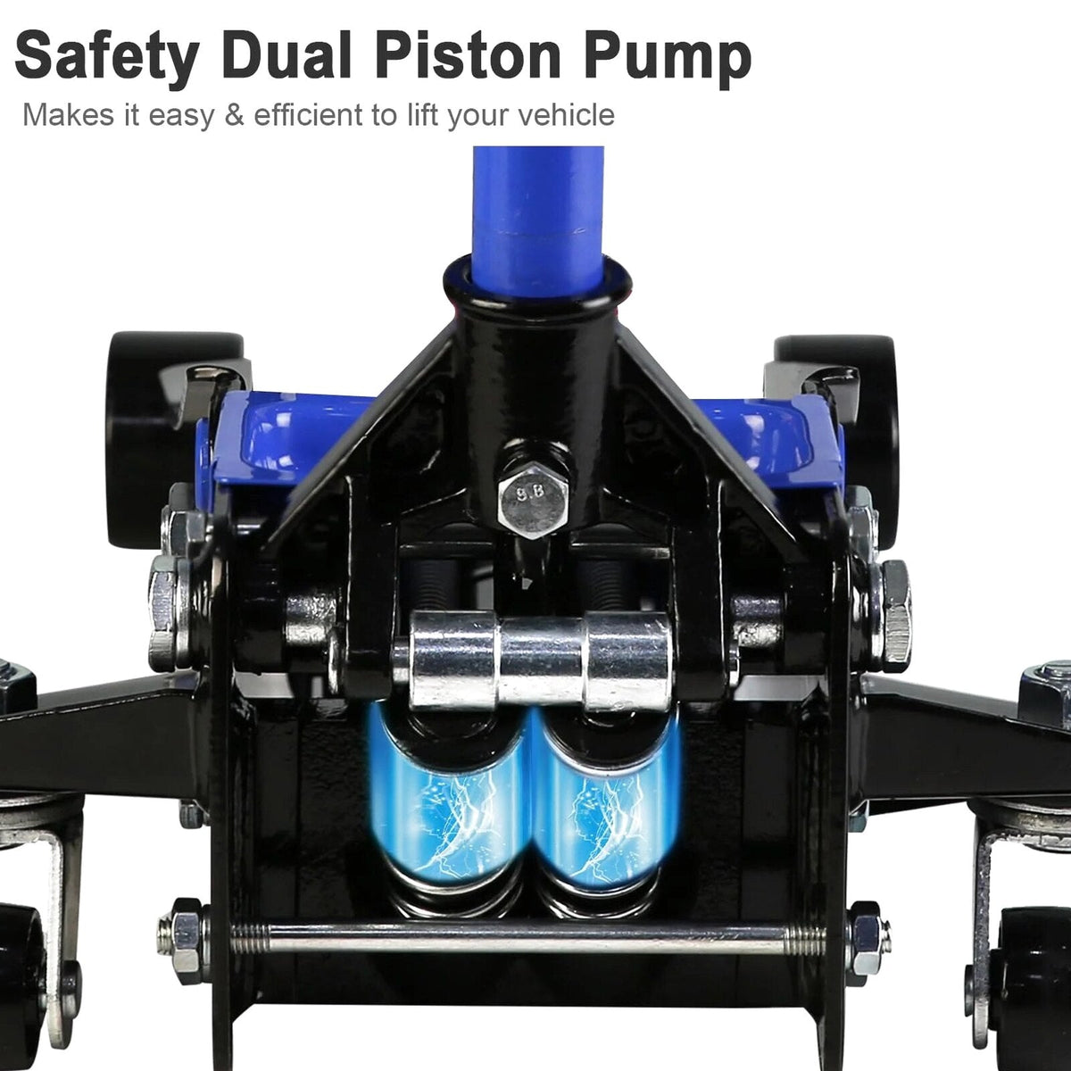 3 Ton Low Profile Hydraulic Floor Jack, 6000 lbs, 5.1-20 Lift Range