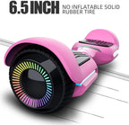GYROOR 6.5 Inch Swift Smart Self-Balancing Hoverboard With Flashing Wheels, Speaker And App - UL2272
