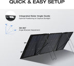 EF ECOFLOW 160 Watt Portable Foldable Solar Panel With Adjustable Kickstand - IP68