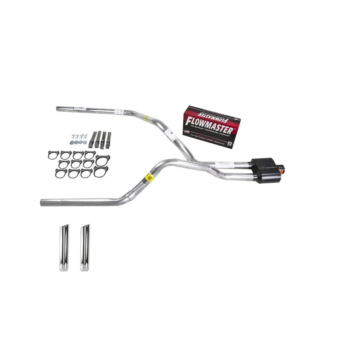 Flowmaster Super 10 Dual Exhaust 2.5 Pipe RW Tip - Silverado 88-95