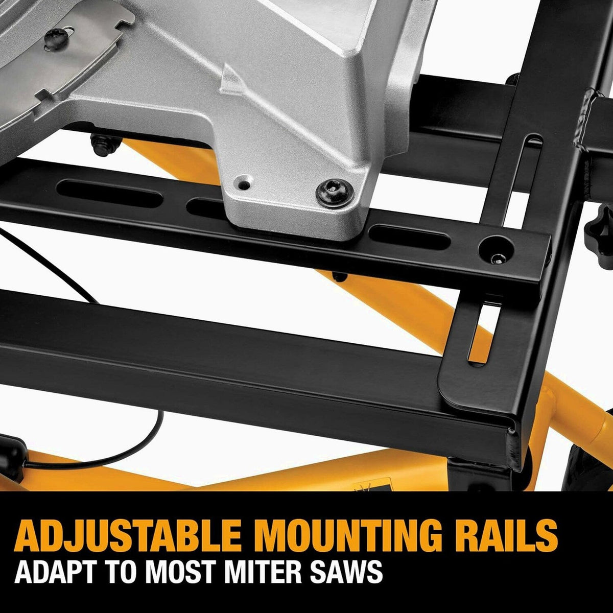 DEWALT Rolling Miter Saw Stand With Wheels, Yellow - DWX726