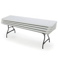 Lifetime Commercial Nesting Folding Table 4-Pack, 96 in. x 30 in., White Granite - 8-Foot