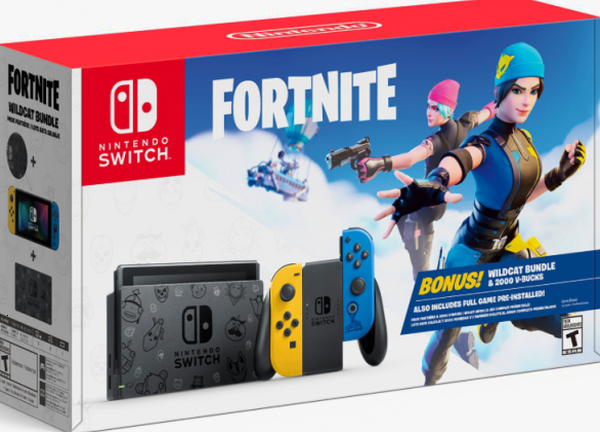 Nintendo Switch Console Fortnite Wildcat Bundle Edition With 2000 V-Bucks