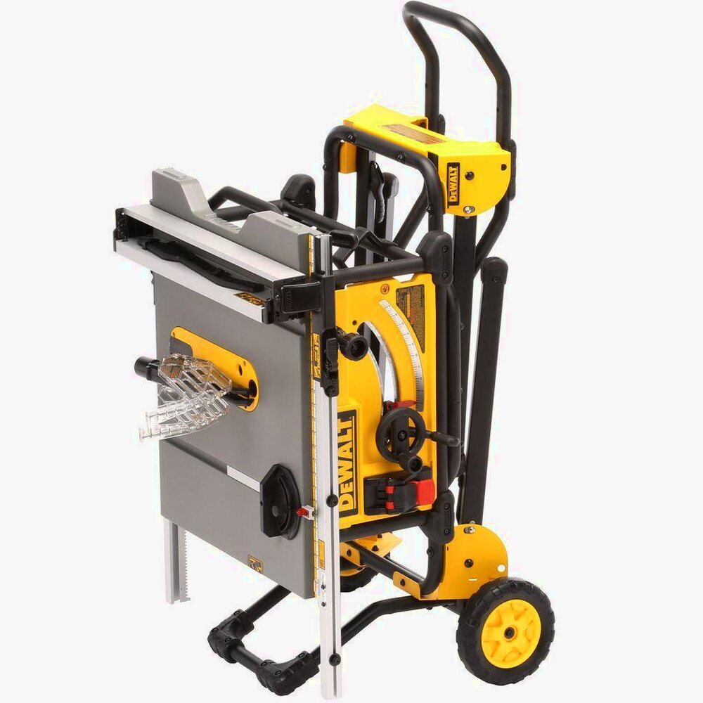 DEWALT 15 Amp Corded 10 in Job Site Table Saw With Rolling Stand - DWE7491RS
