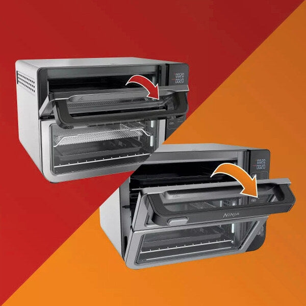 Ninja 12-in-1 Double Oven With FlexDoor, FlavorSeal, Smart Finish, Convection And Air Fry - DCT401