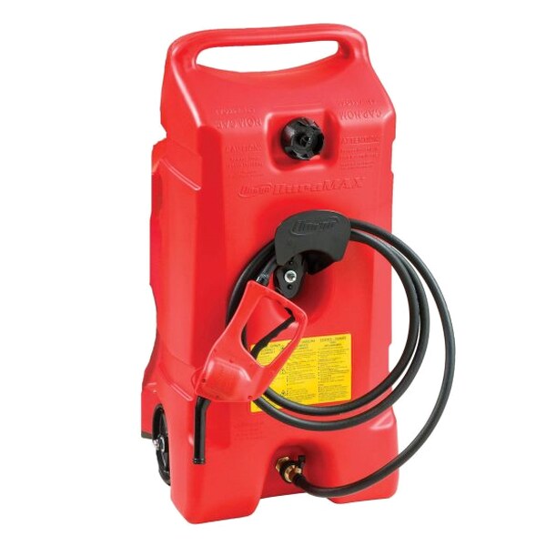 Scepter Flo N' Go DuraMax 14 Gallon Portable Fuel Tank With Pump, 2 Pack, Red