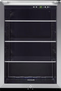Frigidaire 24 inch Freestanding Beverage Center With Glass Door, Stainless Steel, 138 12 oz. Can Storage - FRYB4623AS