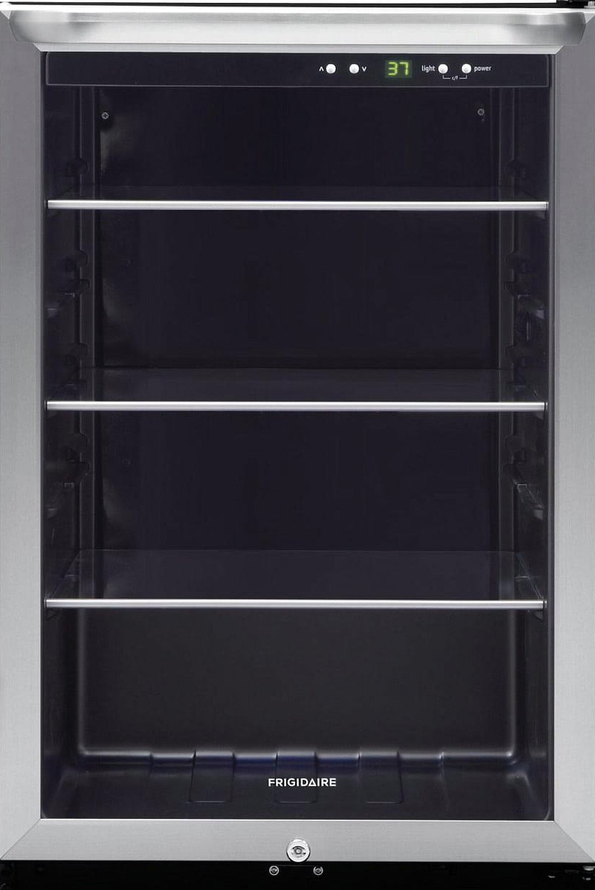 Frigidaire 24 inch Freestanding Beverage Center With Glass Door, Stainless Steel, 138 12 oz. Can Storage - FRYB4623AS