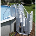 Blue Wave Easy Step Pool Entry System With Gate, White - NE138