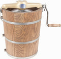 6 qt Country Ice Cream Maker With Classic Wooden Tub - Hand Crank