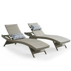 All-Weather Wicker Chaise Lounge Set, 2-Piece