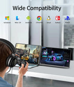 Cevaton Laptop Screen Extender With 15.6 Inch FHD 1080P Display - P5