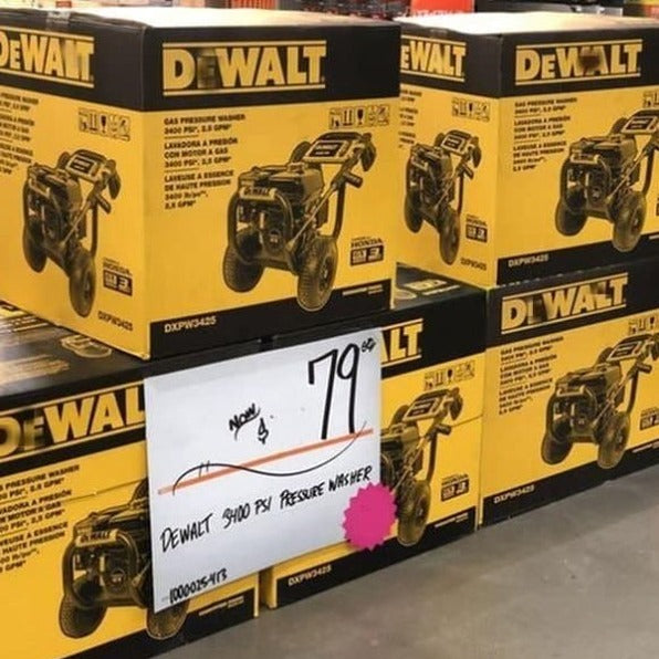DaWALT PressuReady Cold Water Gas Pressure Washer, 3400 PSI, 2.5 GPM