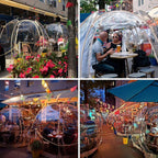 Alvantor Bubble Tent Pop Up Gazebo 8-10 Person 3.6x3.6x2.4H m