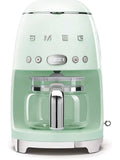 Smeg 50's Retro Style Drip Filter Coffee Machine, 10 Cups, Pastel Green