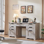 60' Farmhouse Wood Executive Computer Desk - 22'D x 60'W x 30'H