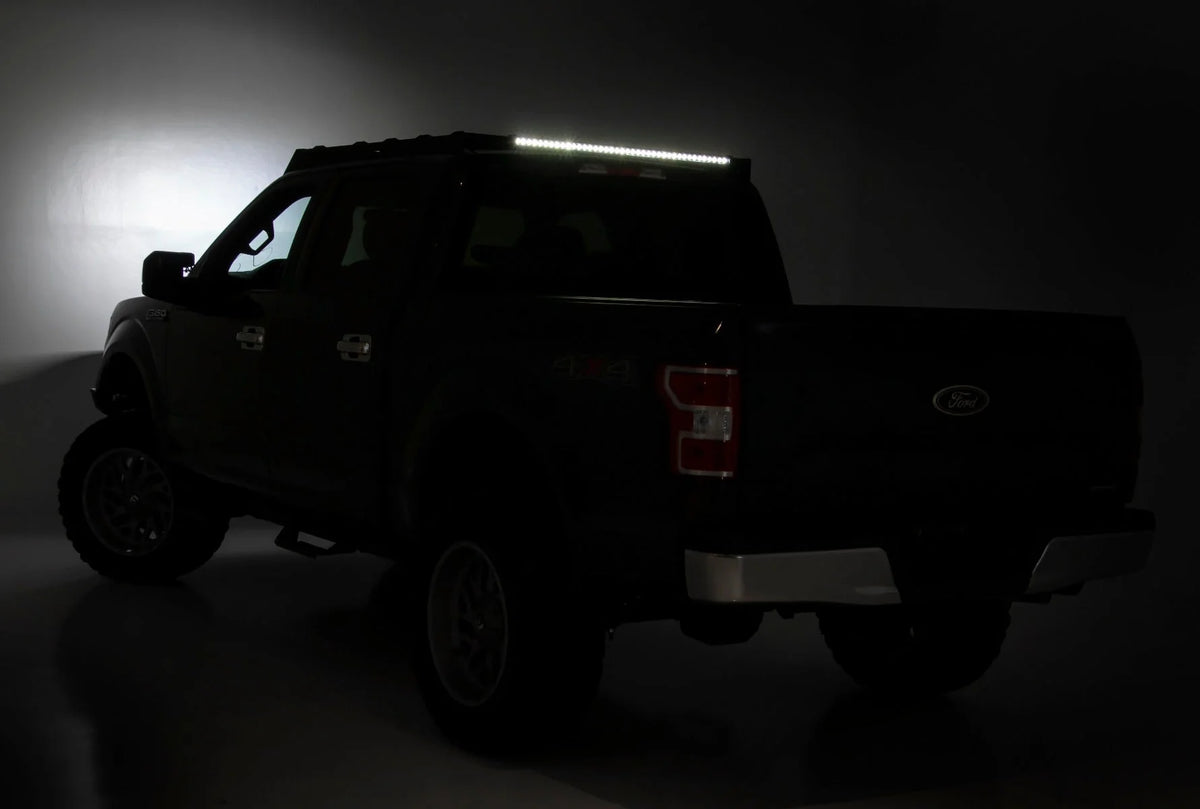 Rough Country Roof Rack System With 40in Front Facing LED For 15-18 Ford F-150 - 51021
