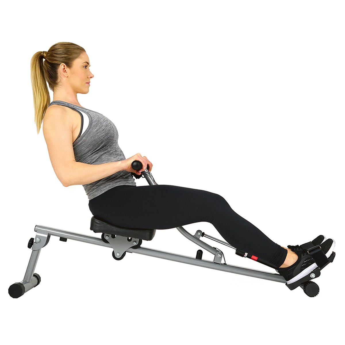 Sunny Health & Fitness Adjustable Resistance Rowing Machine With Digital Monitor - SF-RW1205