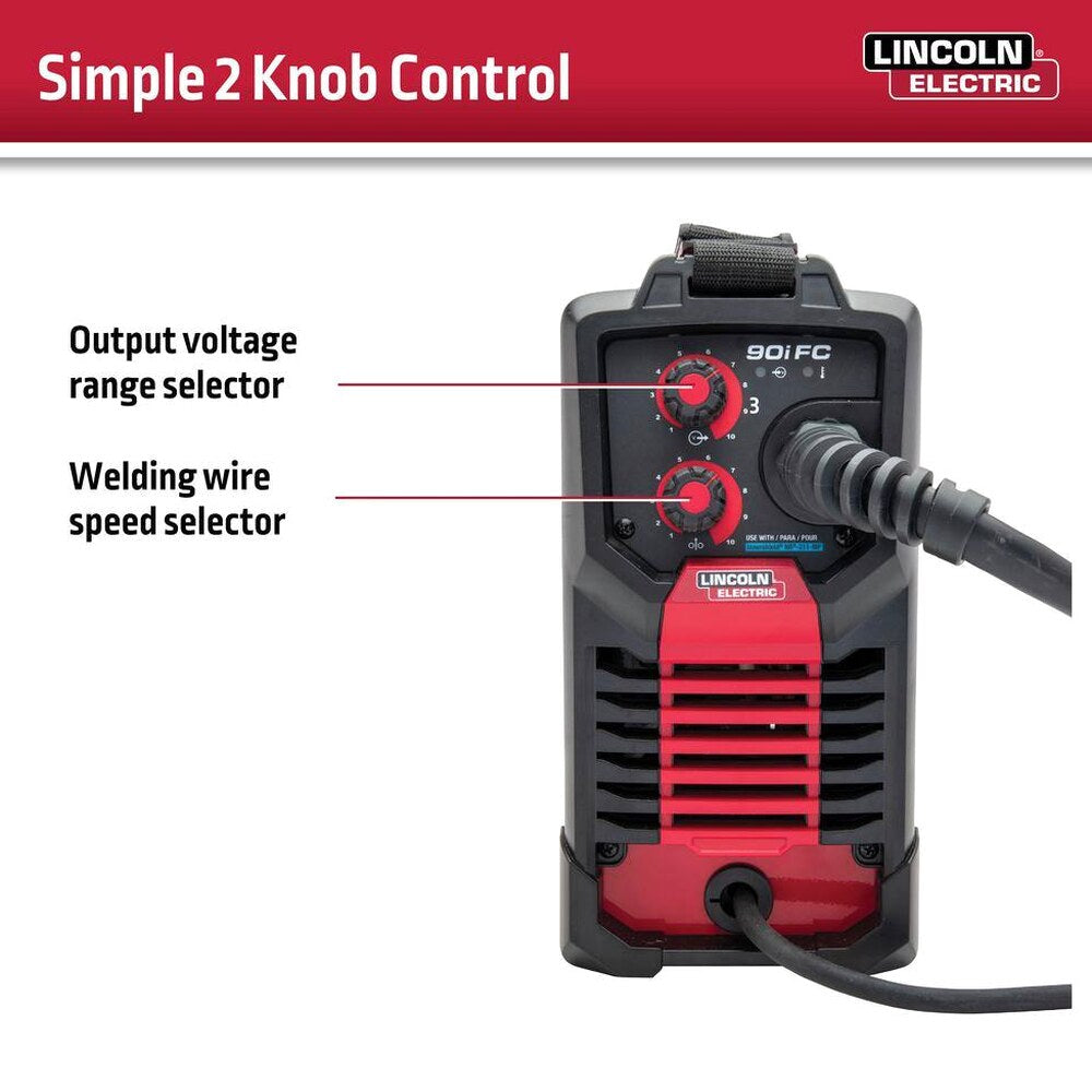 Lincoln Electric Weld-Pak 90i FC Flux-Cored Wire Feed Welder, 120V, 120 Amp, 1/4 in - K5255-1