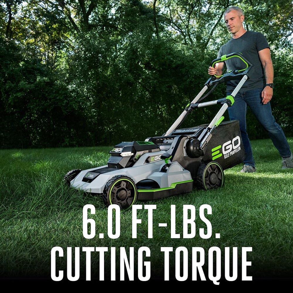 EGO Power+ 21-Inch 56-Volt Lithium-Ion Self-Propelled Cordless Lawn Mower With 2 4.0Ah Batteries And Rapid Charger - LM2102SP-A