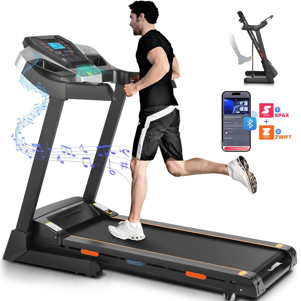 Tikmboex Treadmill With Auto Incline, 3.25HP Motor, 300 lb Capacity