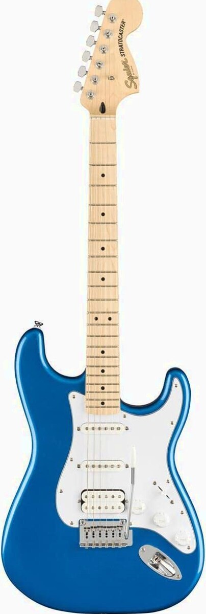 Squier by Fender Affinity Series Stratocaster HSS Electric Guitar Pack, Maple Fingerboard, Lake Placid Blue