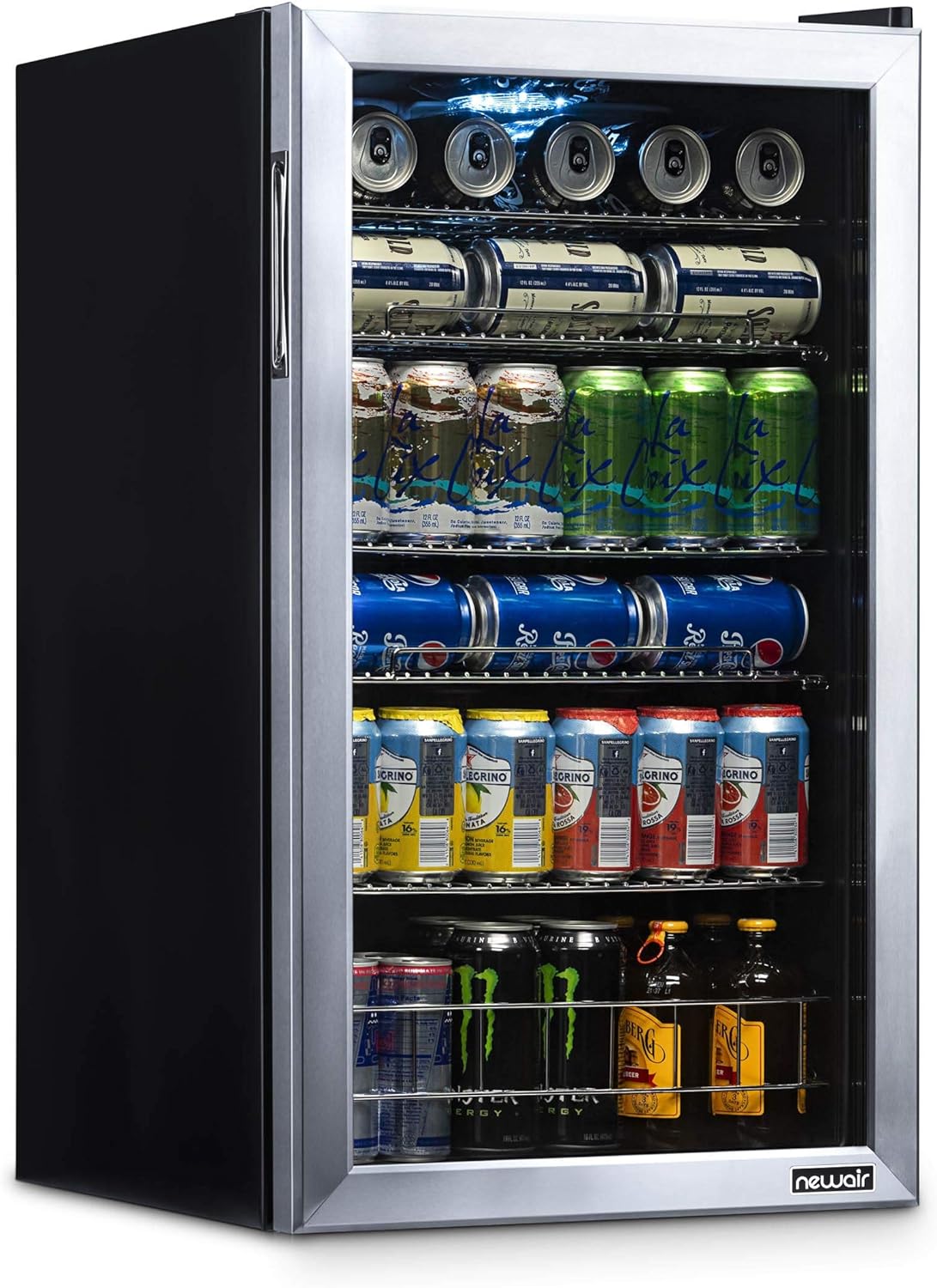 Beverage Refrigerator Cooler, 126 Cans, Right Hinge Glass Door - AB-1200