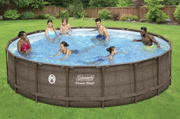 Coleman 18 x 48 Power Steel Frame Above-Ground Swimming Pool Set